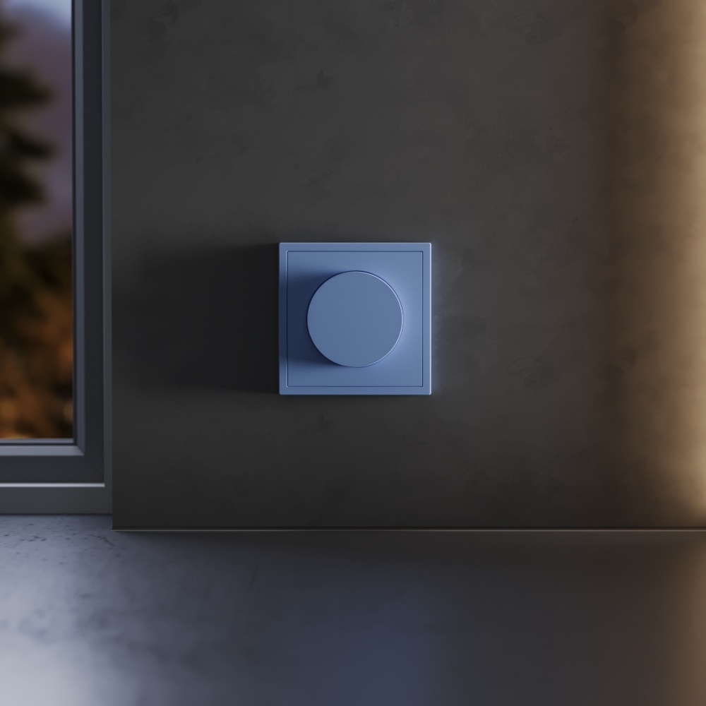 Накладка для светорегулятора поворотно-нажимного Voltum S70 (деним) VLS002015 в Санкт-Петербурге