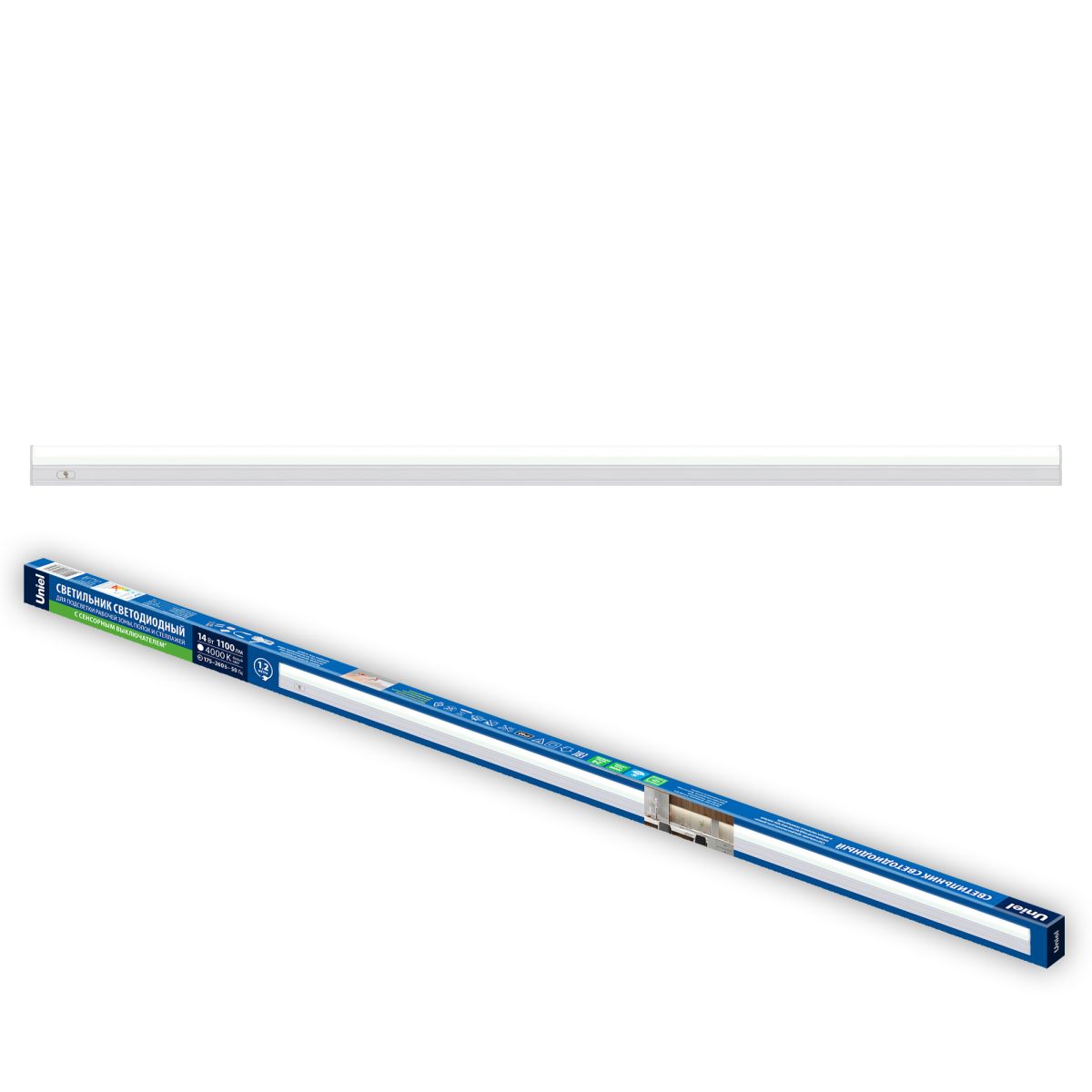 Линейный светильник Uniel ULI-L04-14W/4000K IP40 WHITE UL-00012876 в #REGION_NAME_DECLINE_PP#
