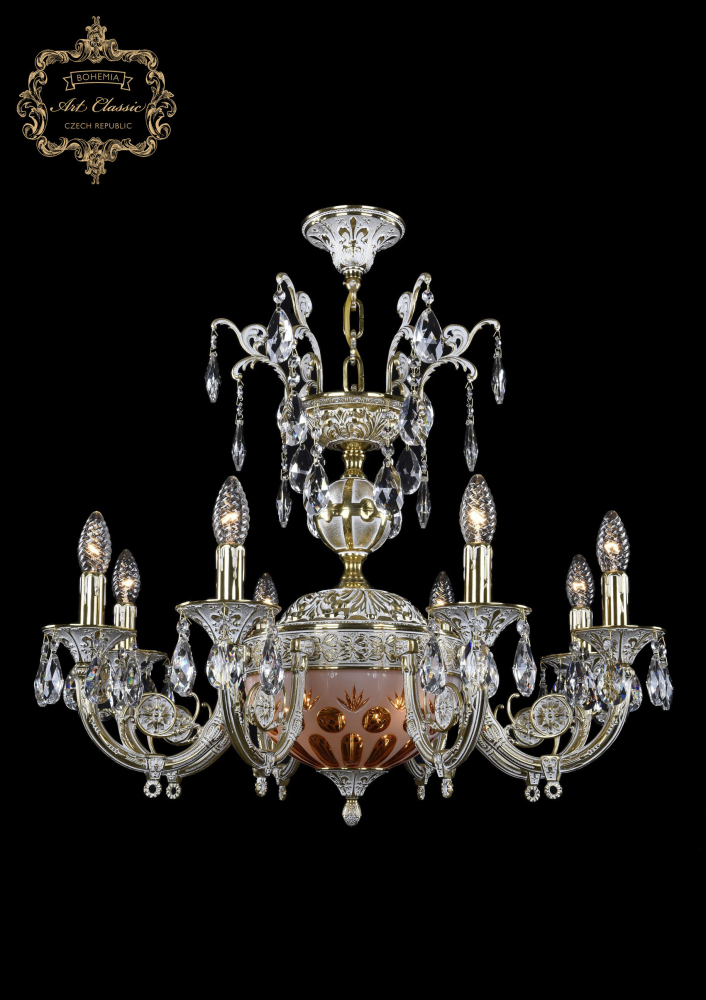 Подвесная люстра Art Classic 31.22.8.KR175SP.250IT.GW.Sp.Amber.White.1E в Санкт-Петербурге