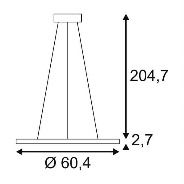 Подвесной светодиодный светильник SLV Led Panel Round 1001344 в Санкт-Петербурге