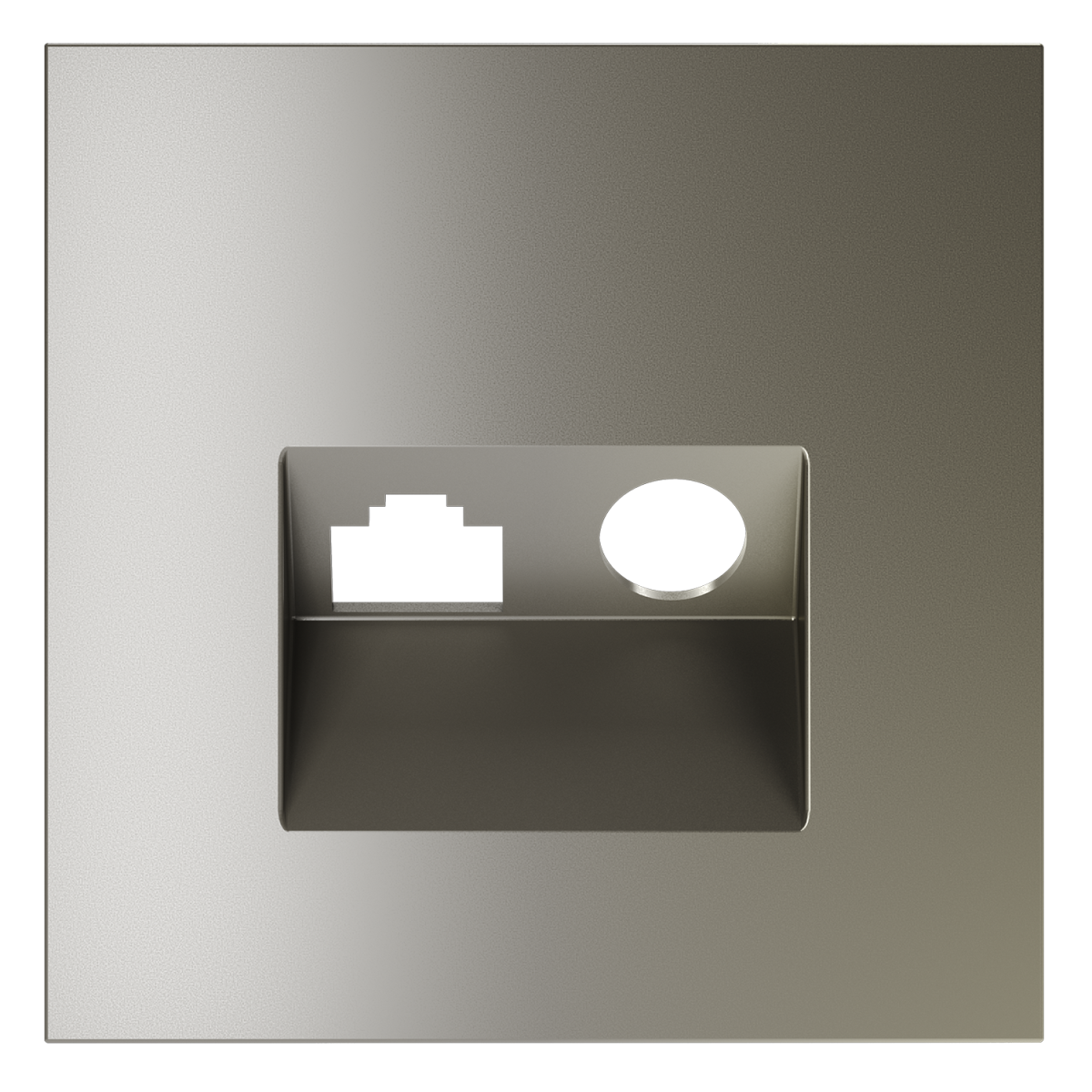 Накладка для розетки TV+RJ45 кат. 6 Voltum S70 (шелк) VLS002704 в #REGION_NAME_DECLINE_PP#