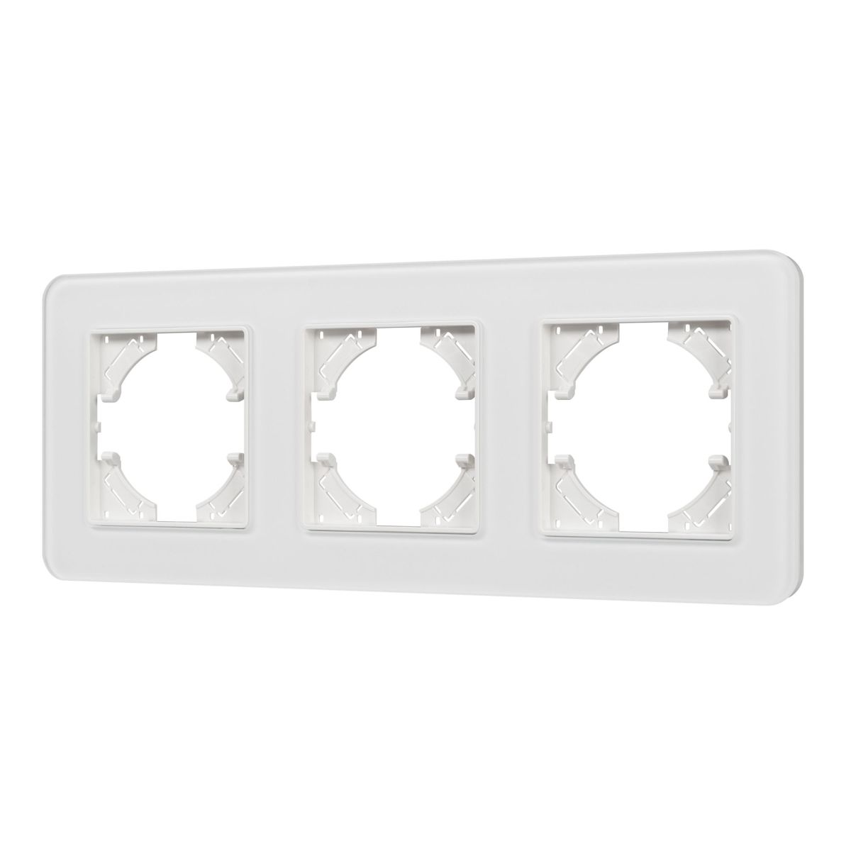 Рамка на 3 поста стеклянная Arlight FRM-OMALI-SFGS-3-WH 049712 в Санкт-Петербурге