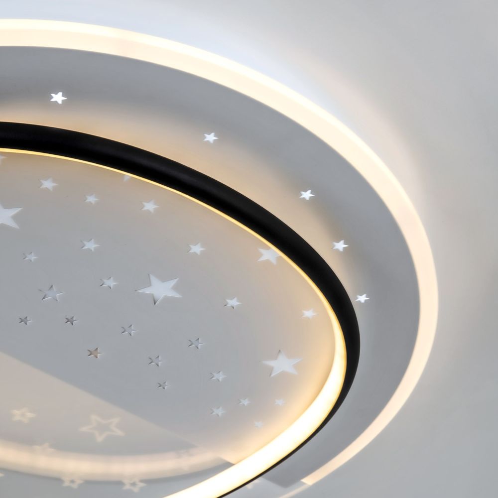 Потолочный светильник LED4U L1036-480 BK в Санкт-Петербурге
