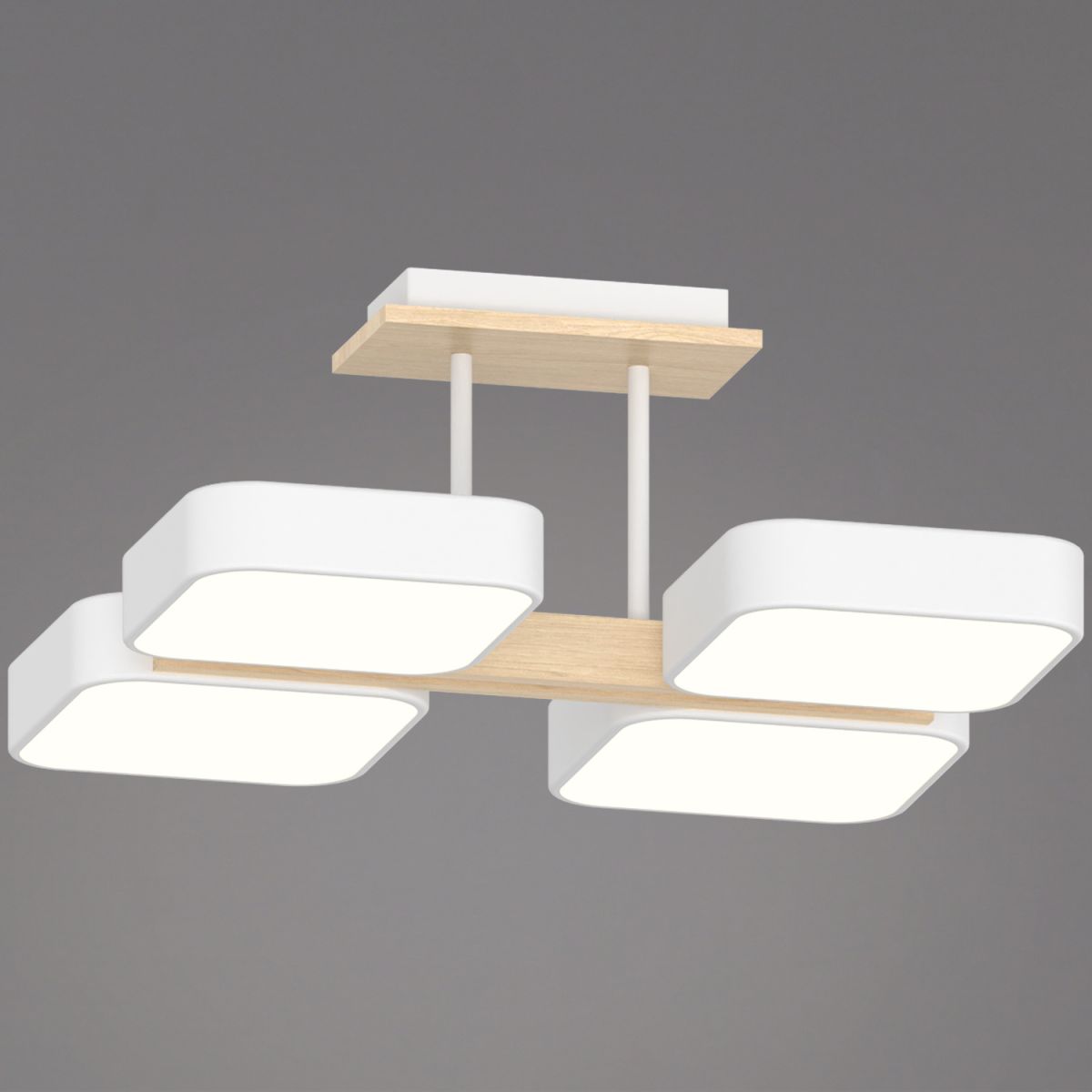Потолочная люстра Reluce 03359-0.3-04 WH+WOOD в Санкт-Петербурге