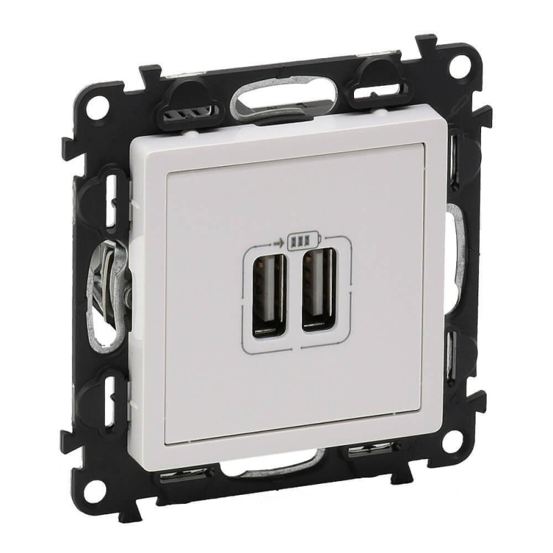 Розетка USB двойная Legrand Valena Life 240V/5V 1500mA белая 753412 в Санкт-Петербурге