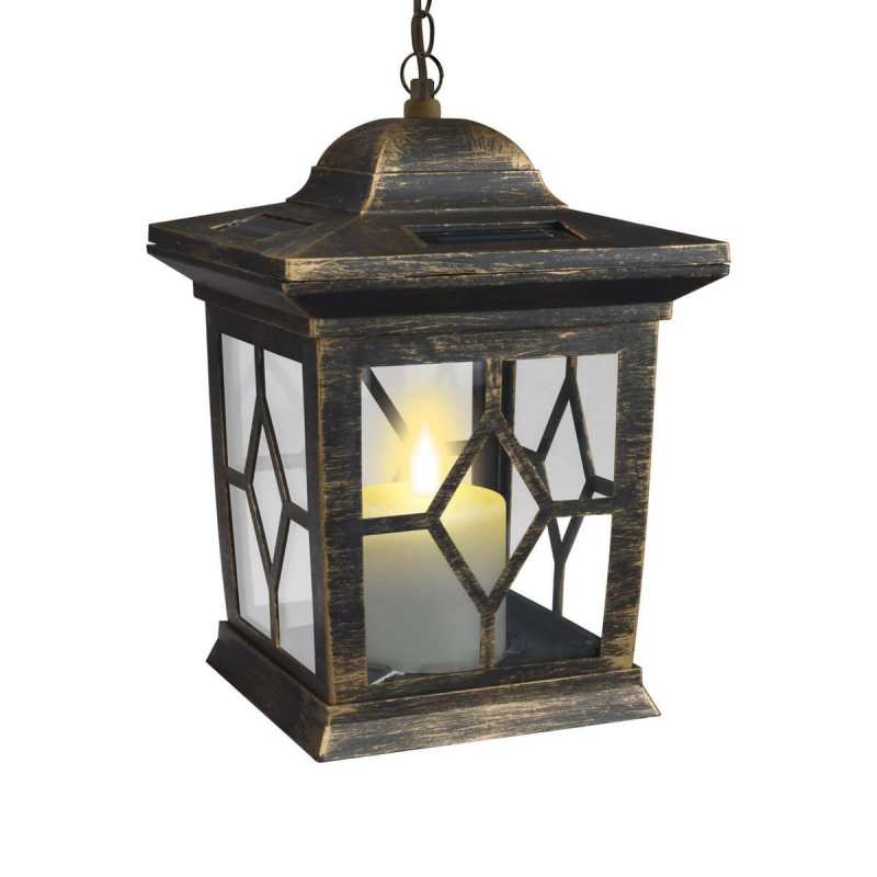 Подвесной светильник на солнечных батареях (10227) Uniel USL-S-180/PT220 Bronze lantern в #REGION_NAME_DECLINE_PP#