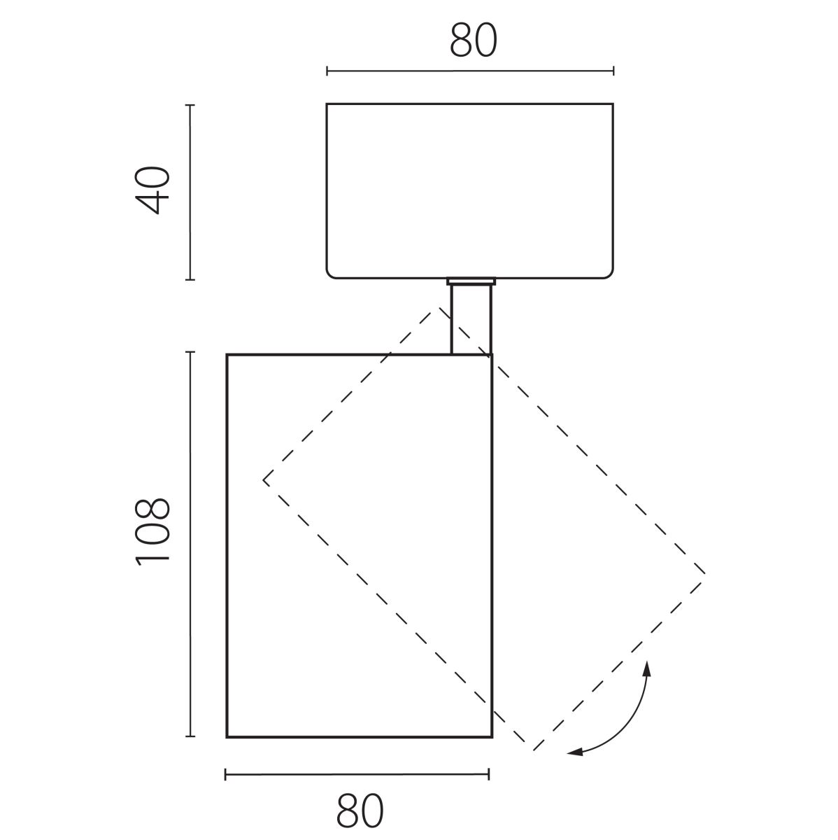 Накладной светильник Lightstar Alta Base A5346SO в Санкт-Петербурге