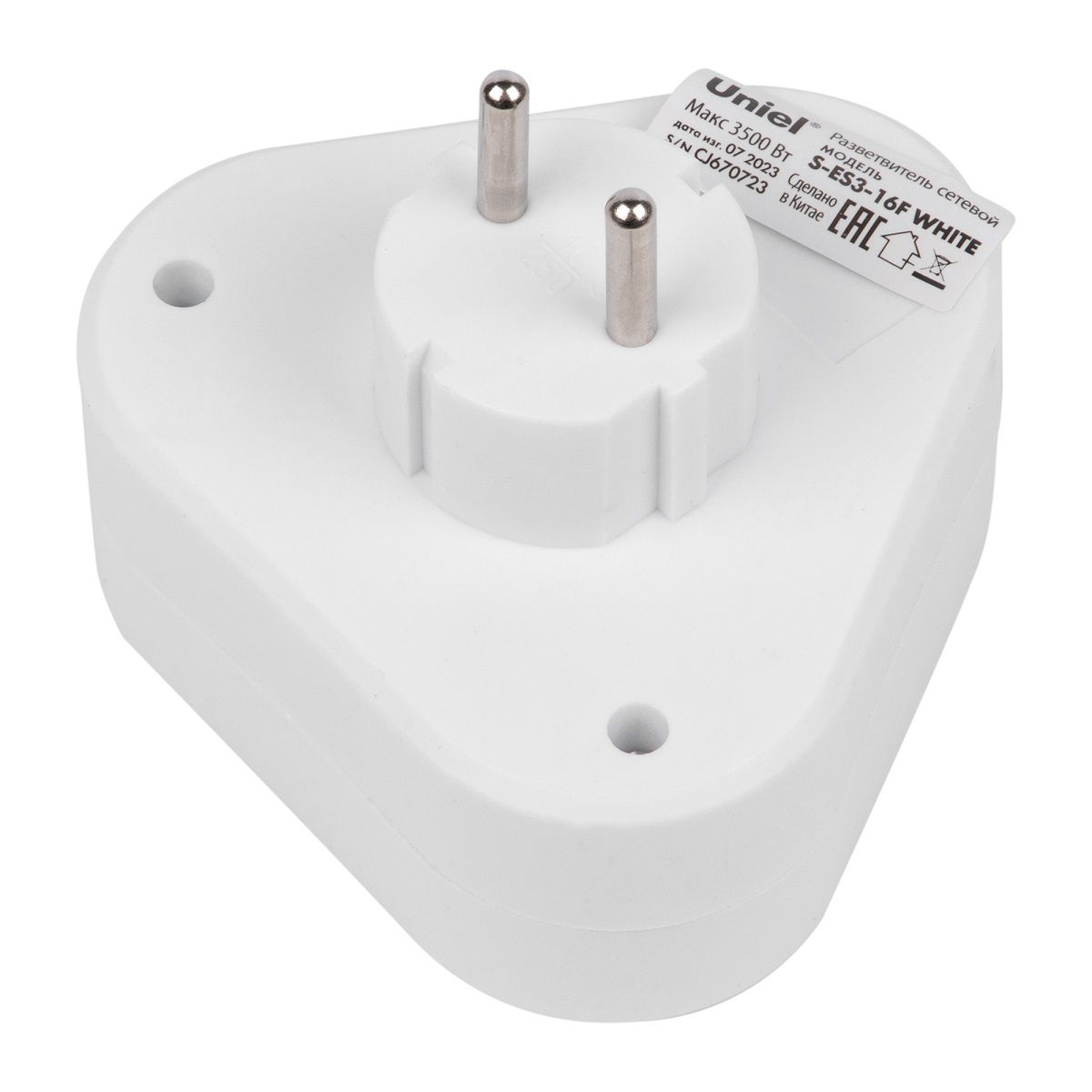 Сетевой разветвитель Uniel S-ES3-16F WHITE UL-00011237 в #REGION_NAME_DECLINE_PP#