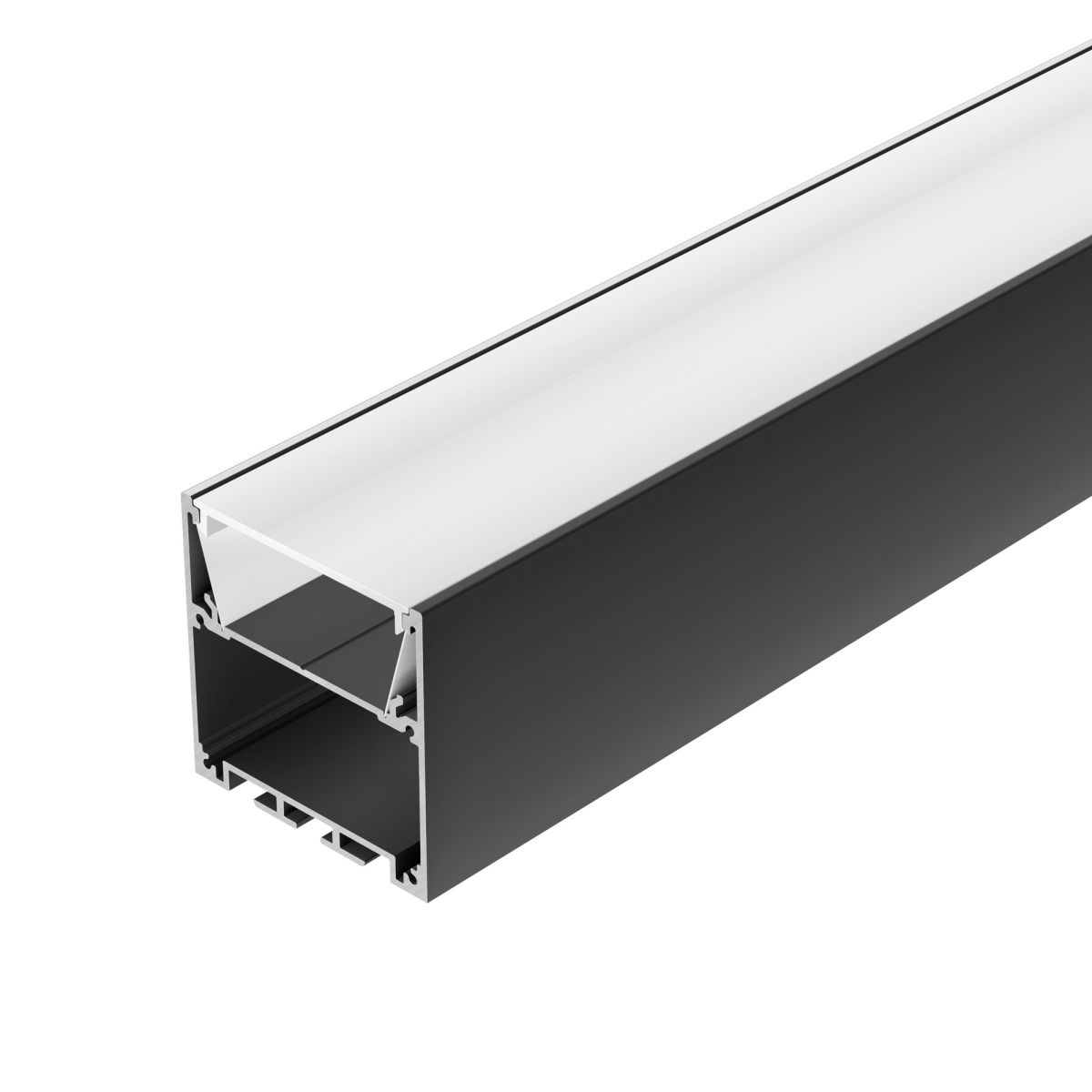 Профиль Arlight SL-LINE-5050-2000 BLACK с рефлектором (Алюминий) 064466 в Санкт-Петербурге