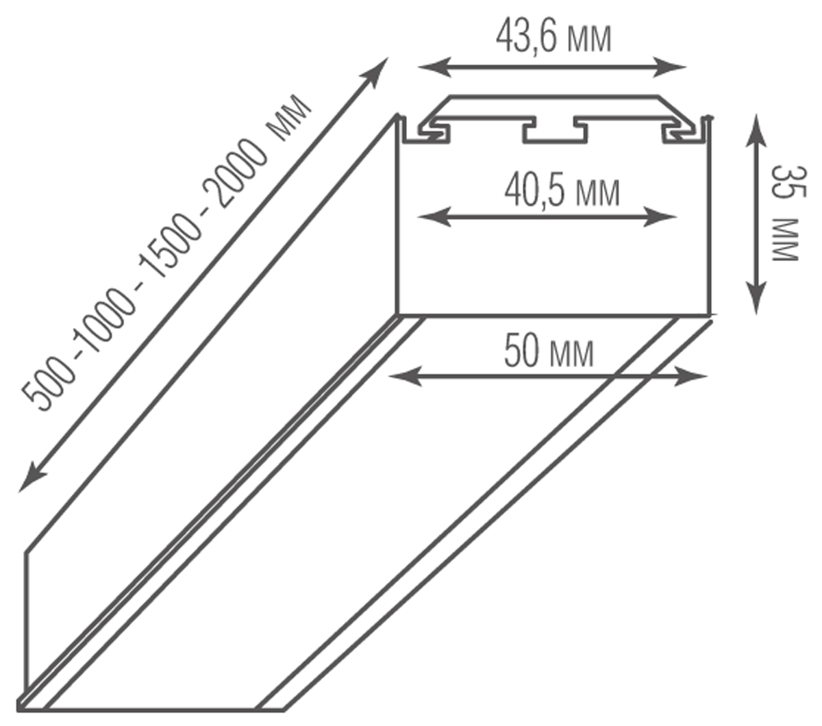 Потолочный светильник Donolux Led Line Uni DL18511C50WW15L3 в Санкт-Петербурге