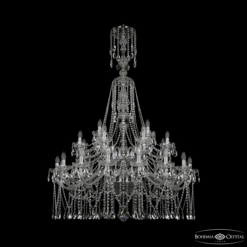 Подвесная люстра Bohemia Ivele Crystal 1413/16+8+4/400/XL-163/2d Ni в Санкт-Петербурге
