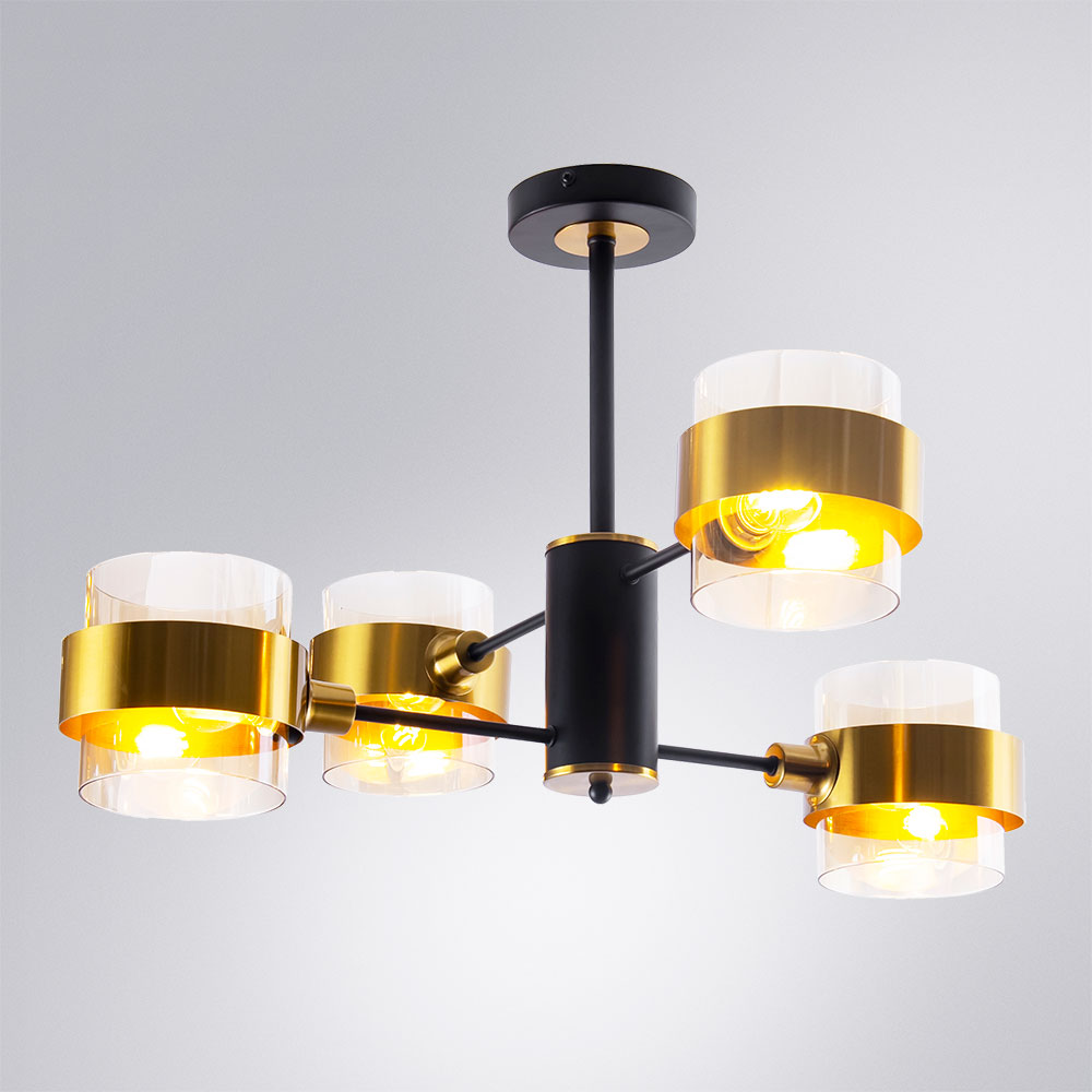 Люстра на штанге Arte Lamp Carlo A8205SP-4BK в Санкт-Петербурге