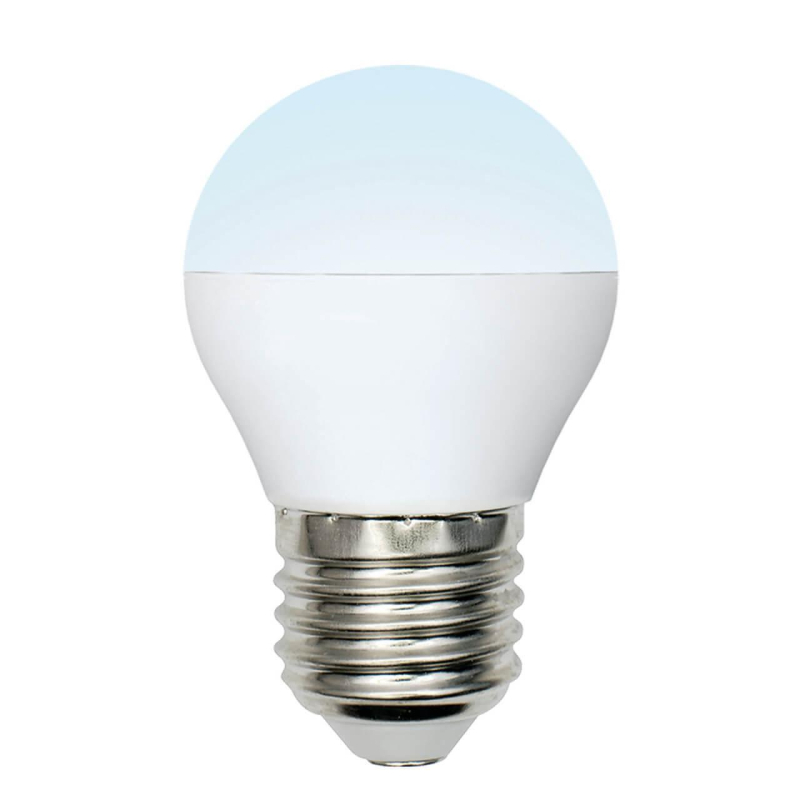 Лампа светодиодная (UL-00002378) Uniel E27 6W 4000K матовая LED-G45-6W/NW/E27/FR/MB PLM11WH в Санкт-Петербурге