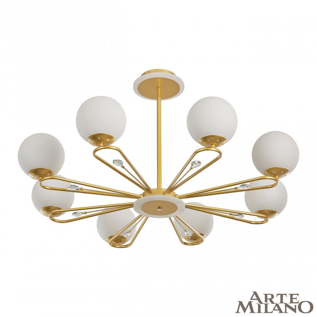 Люстра на штанге Arte Milano Neapolis 277138/8 GD в #REGION_NAME_DECLINE_PP#