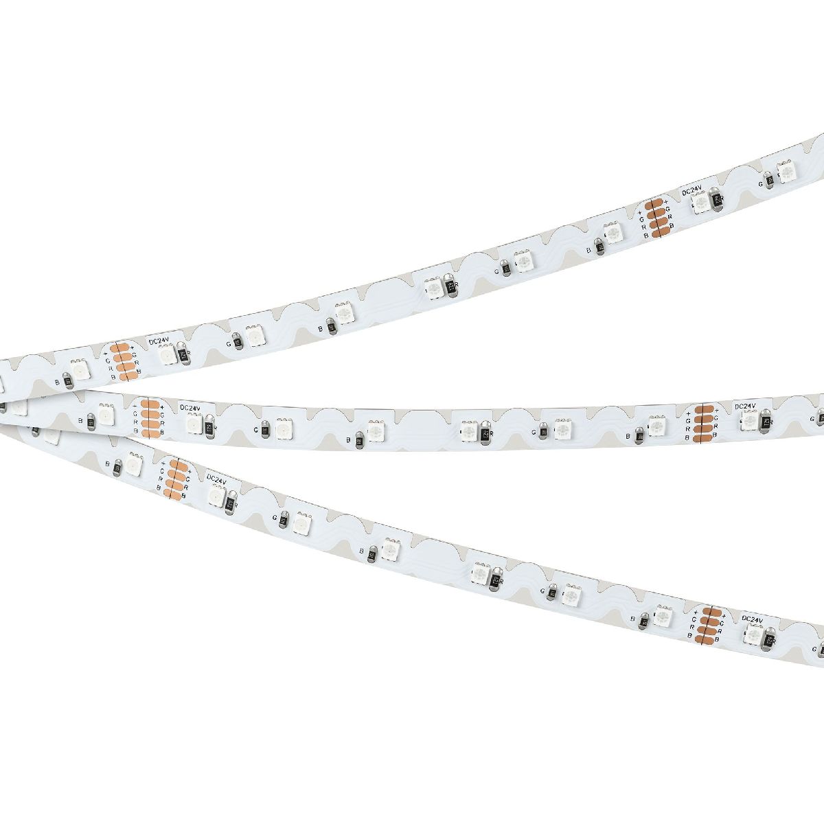 Светодиодная лента Arlight RZ-A60-8mm 24V RGB (8 W/m, IP20, 2835, 5m) 042909 в Санкт-Петербурге