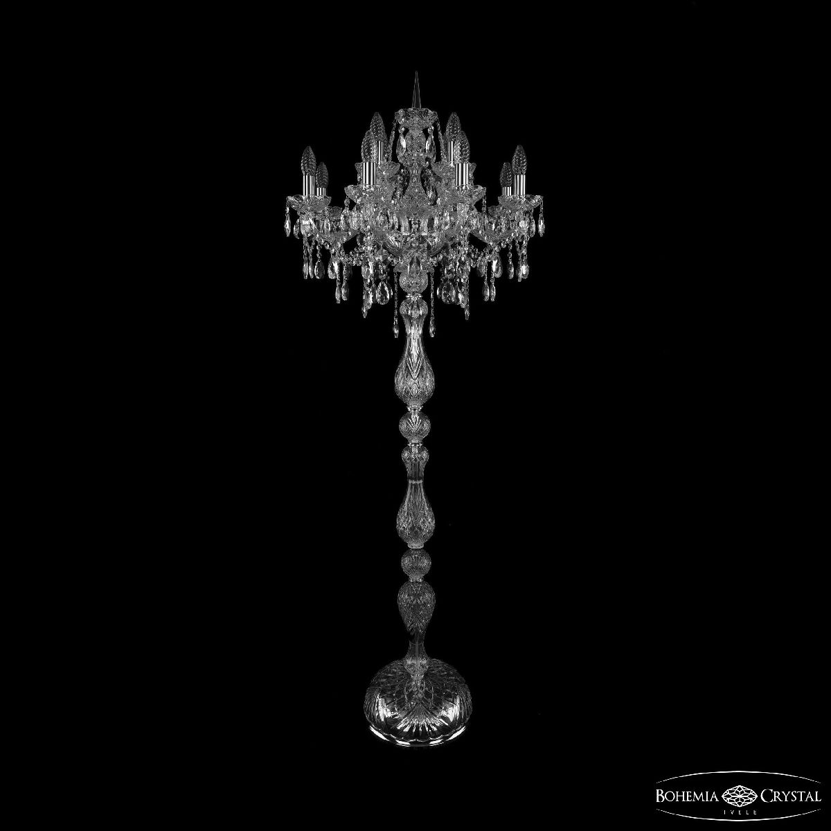 Торшер Bohemia Ivele Crystal 1415T1/8+4/200-165 Ni в Санкт-Петербурге