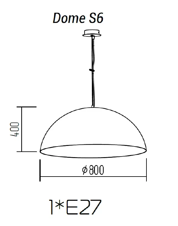 Подвесной светильник TopDecor Dome S6 11 в Санкт-Петербурге