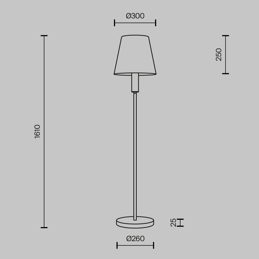 Торшер Maytoni Lira MOD483FL-01BS в Санкт-Петербурге