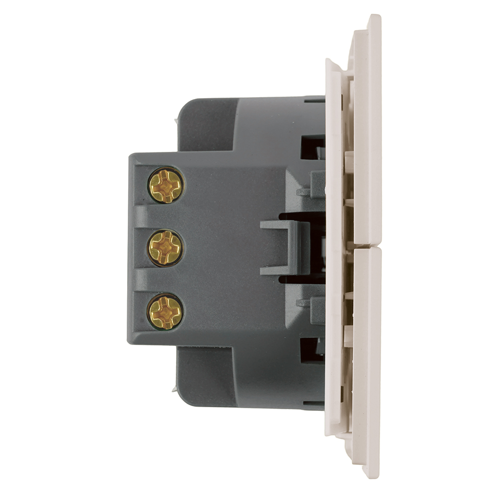 Переключатель 2-клавишный (механизм) Stekker Мия 250В 10А RSW10-3107-08 пудровый жемчуг 50478 в Санкт-Петербурге