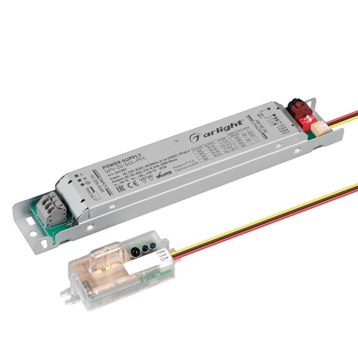 Блок питания Arlight SPV-20-SDL-PFC (20W, 30-54V, 0.2-0.35A) 041351 в Санкт-Петербурге