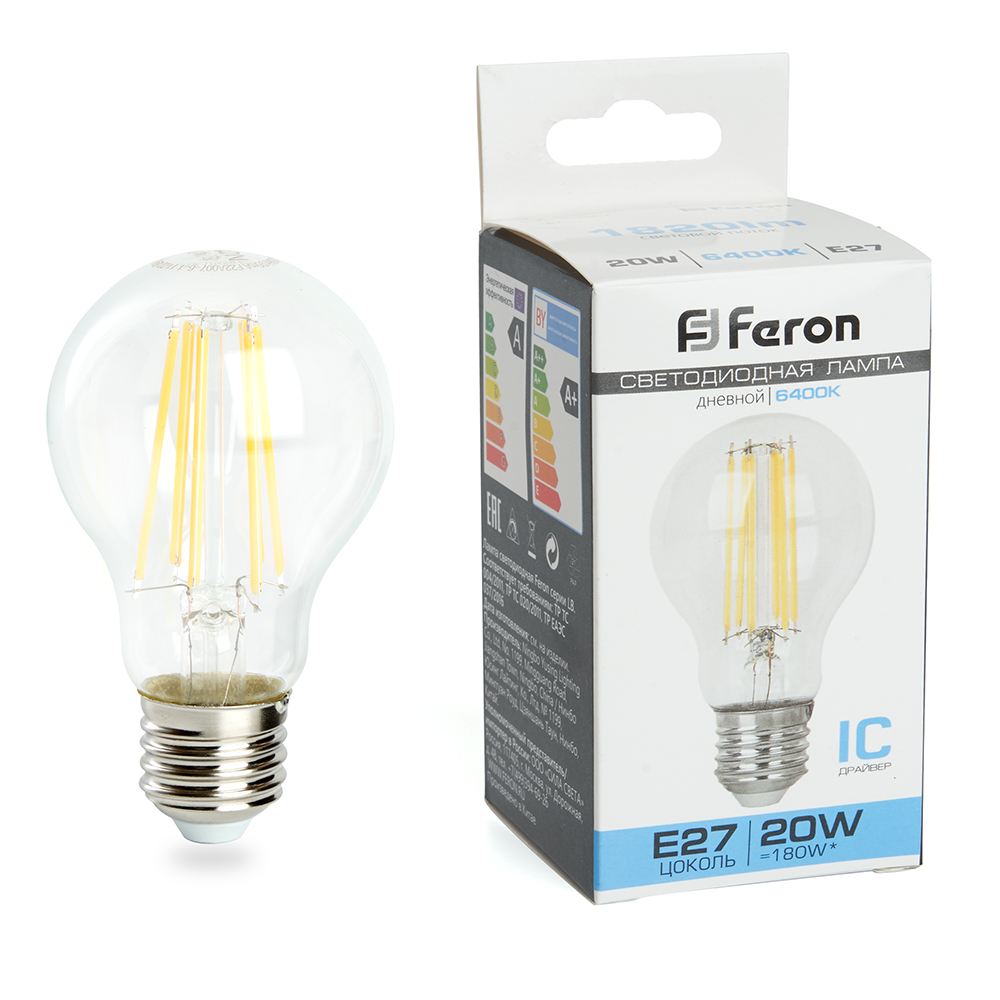 Лампа светодиодная Feron LB-620 Шар E27 20W 6400K 48285 в Санкт-Петербурге