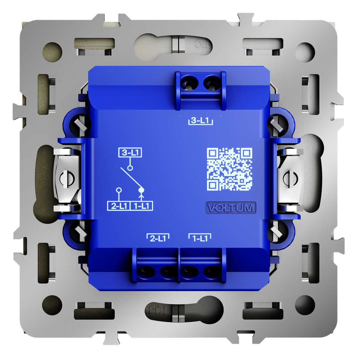 Выключатель встраиваемый Voltum S70 для жалюзи 10А, (шелк) VLS020704 в #REGION_NAME_DECLINE_PP#