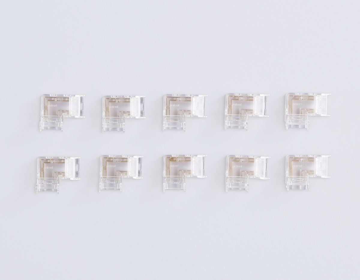 Соединитель угловой Ambrella Light Illumination COB RGB 12/24V для лент 10mm (4 конт.) (10шт. в комплекте) GS6891 в #REGION_NAME_DECLINE_PP#