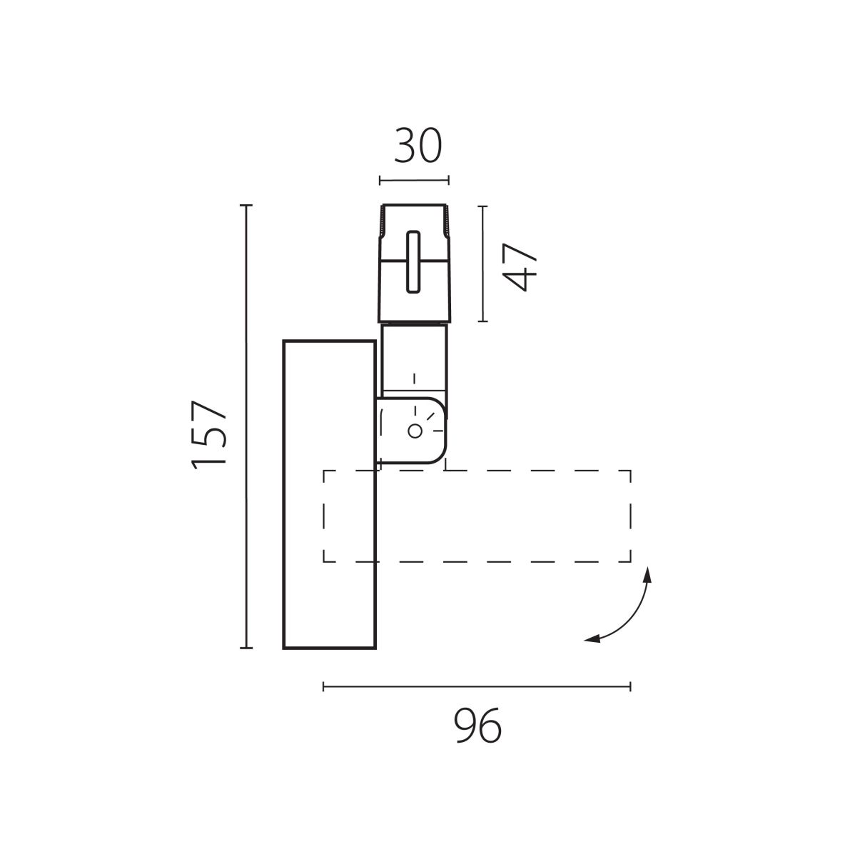 Трековый однофазный светильник Lightstar Due Hermes 210547 в #REGION_NAME_DECLINE_PP#