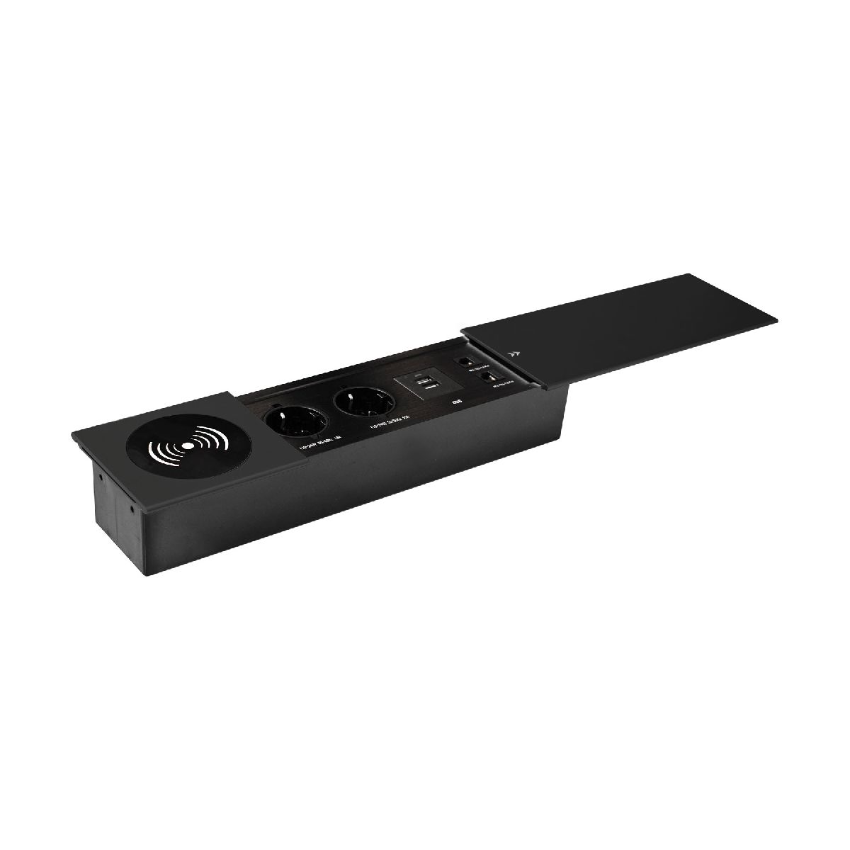 Блок розеток JX (Slide Top) (2 секции RJ-45 + 2 USB беспр.зарядка с кабелем питания) Mebax 00-00002893 в Санкт-Петербурге