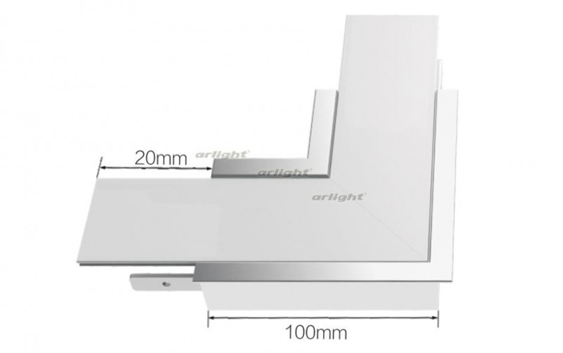 Угол Arlight S2-LINIA69-F-L90 прямой 021277 в Санкт-Петербурге