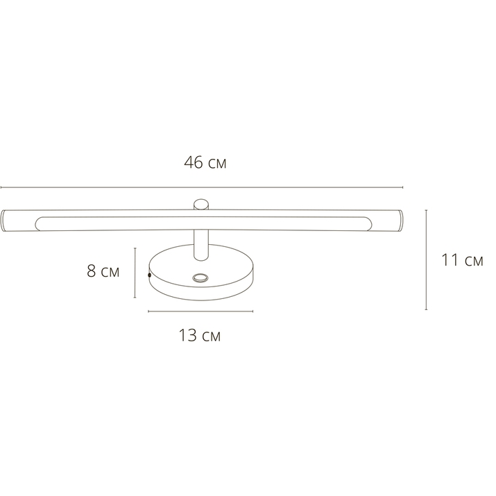 Подсветка для зеркал Arte Lamp Ronnie A8025AP-1GO в #REGION_NAME_DECLINE_PP#