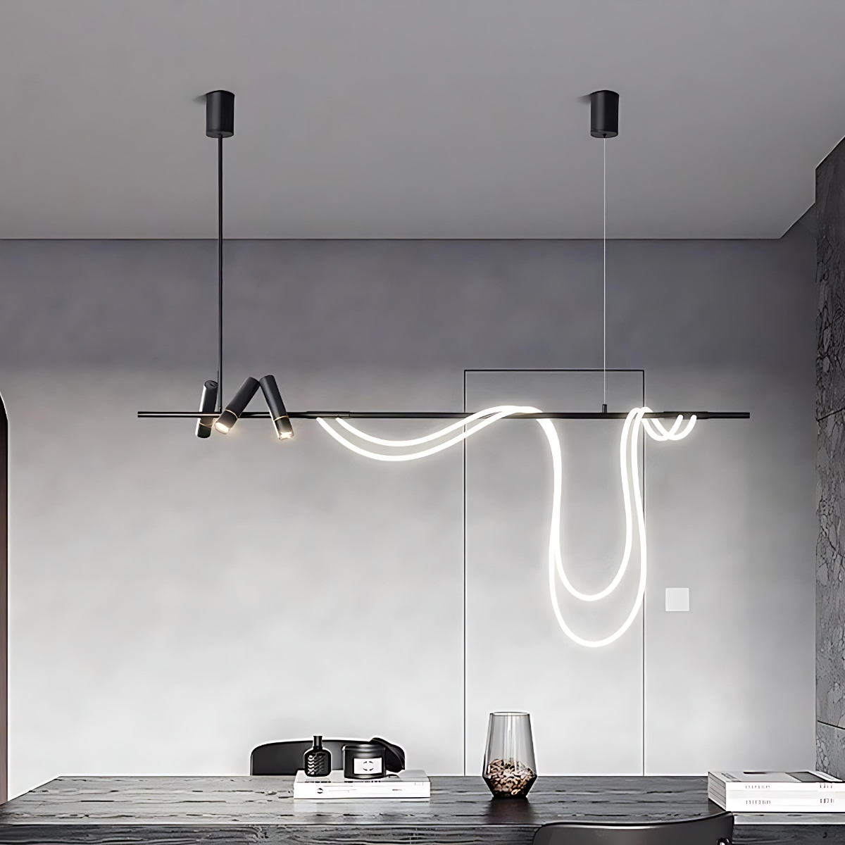 Подвесной светильник Delight Collection 7242P/L1200 black/white в Санкт-Петербурге