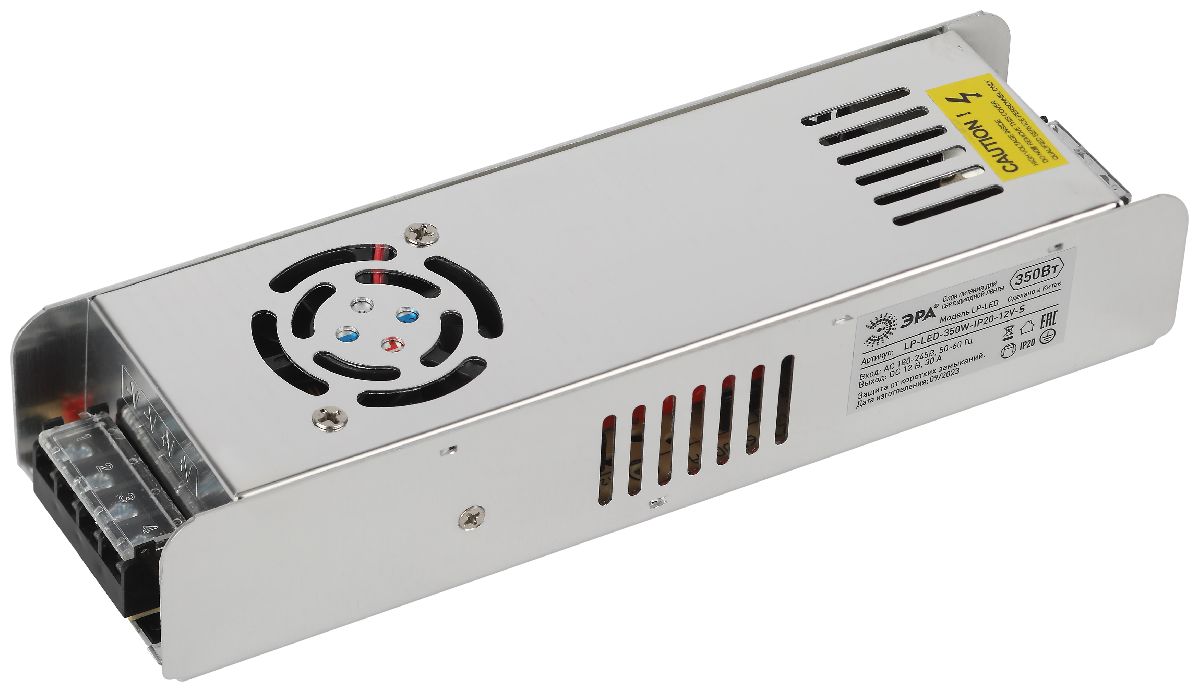 Блок питания Эра 350Вт DC12В 30A IP20 LP-LED-350W-IP20-12V-S Б0061128 в Санкт-Петербурге