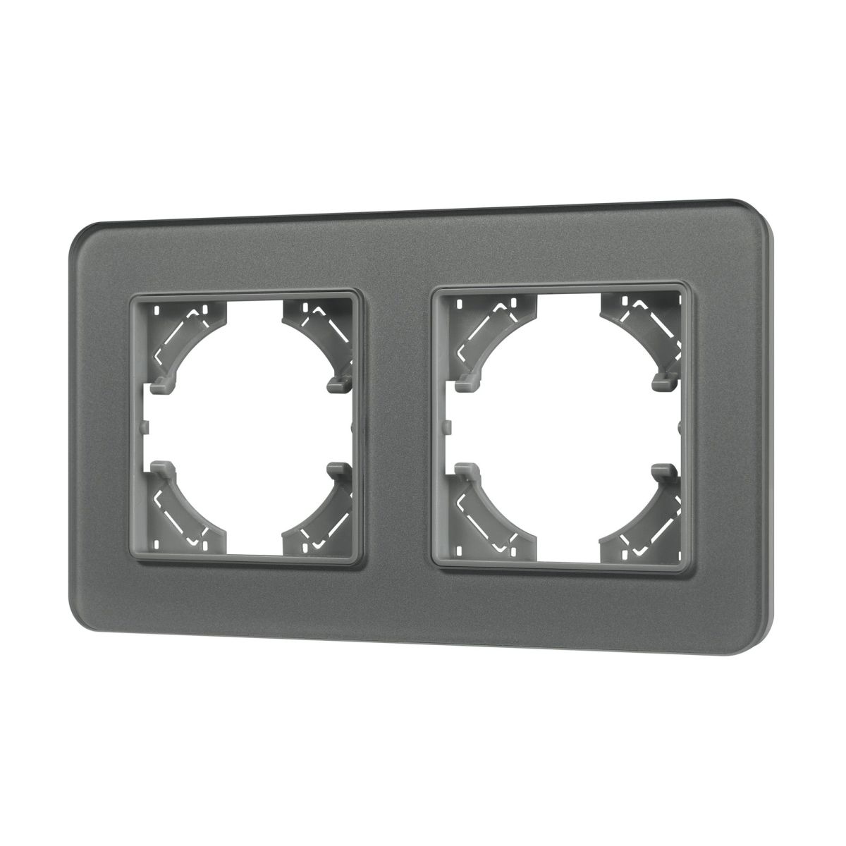 Рамка на 2 поста стеклянная Arlight FRM-OMALI-GS-2-GR 049694 в Санкт-Петербурге