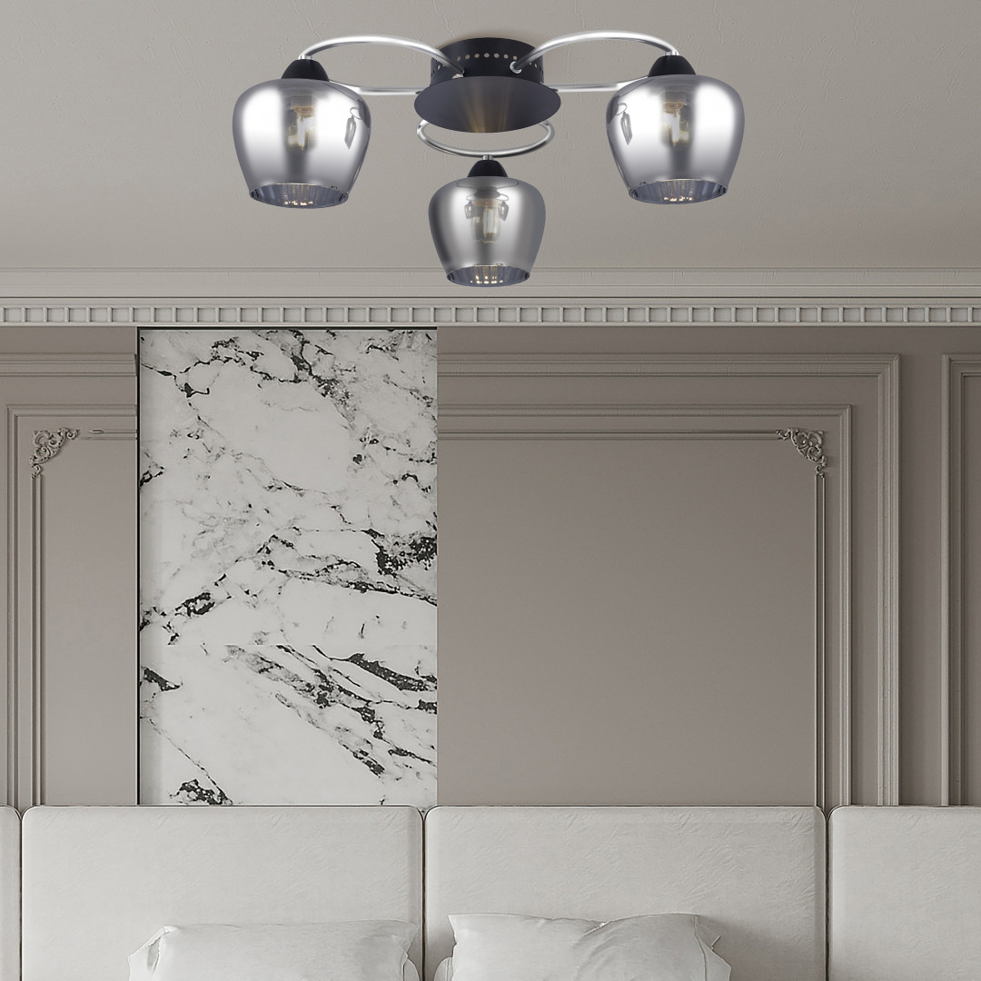 Потолочная люстра Arte Milano Amalfi 321508/3 CR+BK в #REGION_NAME_DECLINE_PP#