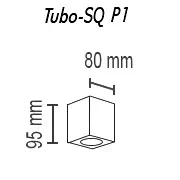 Накладной светильник TopDecor Tubo8 SQ P1 28 в #REGION_NAME_DECLINE_PP#