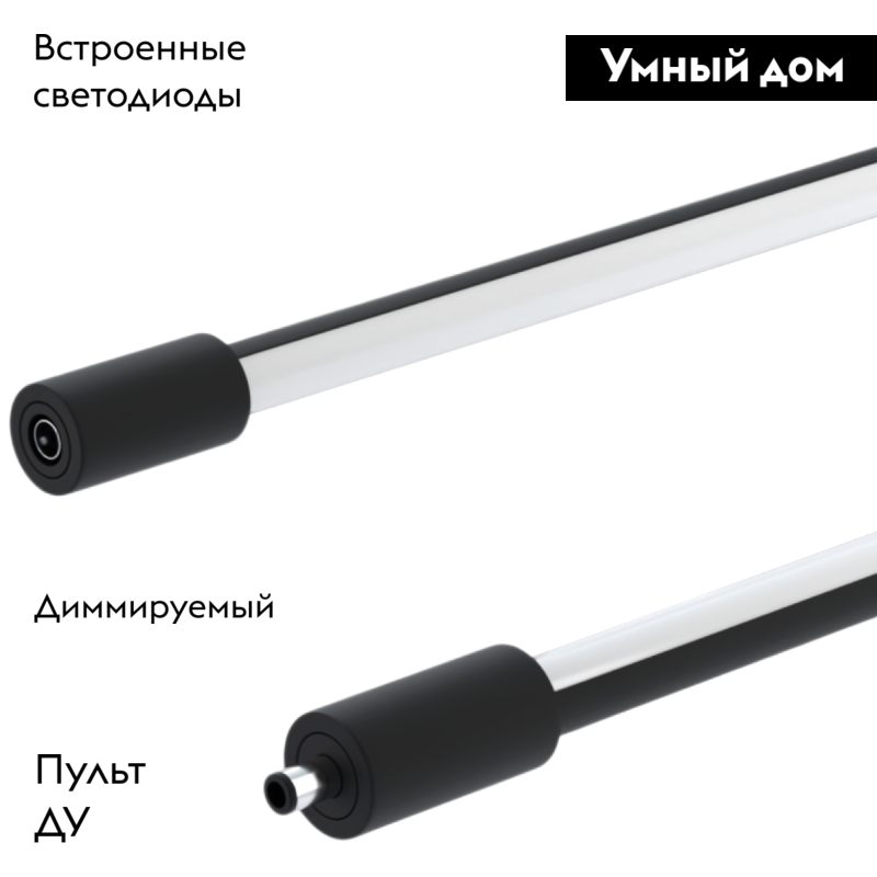 Настенно-потолочный светильник IMEX Thin & Smart IL.0060.5000-1500-BK в Санкт-Петербурге