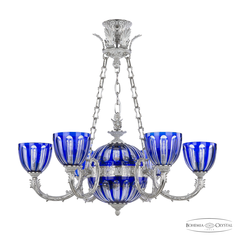 Подвесная люстра Bohemia Ivele Crystal Florence 71009P/6/210 NW P1 U Clear-Blue/H-1H Y8 FA2S в Санкт-Петербурге