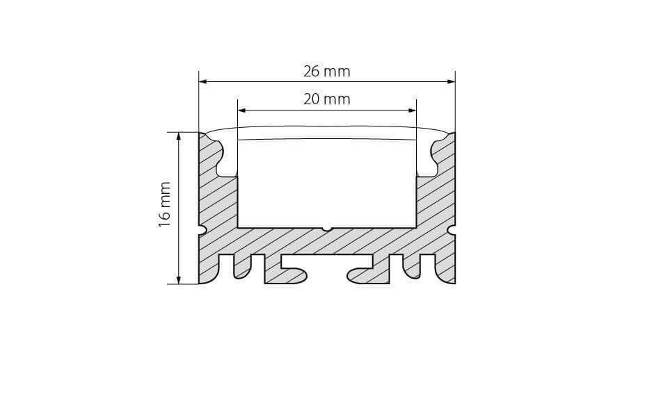 Профиль Arlight ARH-LINE-1726-2000 ANOD 018674 в Санкт-Петербурге