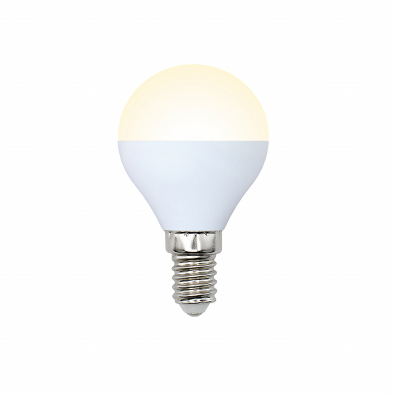 Лампа светодиодная (10217) Volpe E14 6W 3000K матовая LED-G45-6W/WW/E14/FR/O в Санкт-Петербурге