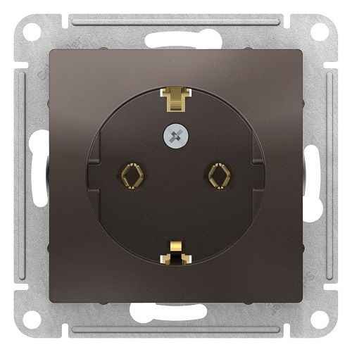 Розетка с заземлением Schneider Electric Atlas design ATN000643 в Санкт-Петербурге
