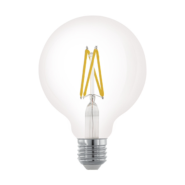 Лампа светодиодная филаментная диммируемая Eglo E27 6W 2700К прозрачная 11703 УЦ в Санкт-Петербурге