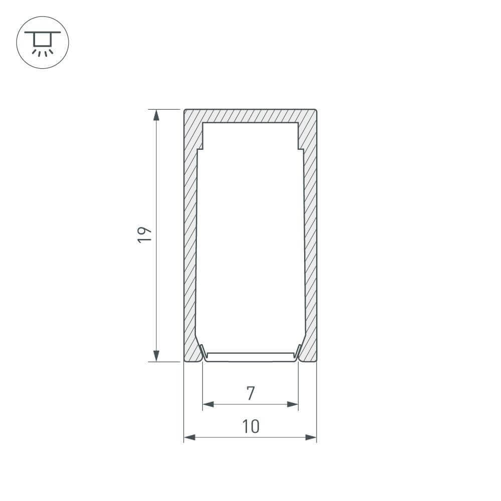 Профиль Arlight PIK-1019-2000 ANOD 023857 в Санкт-Петербурге