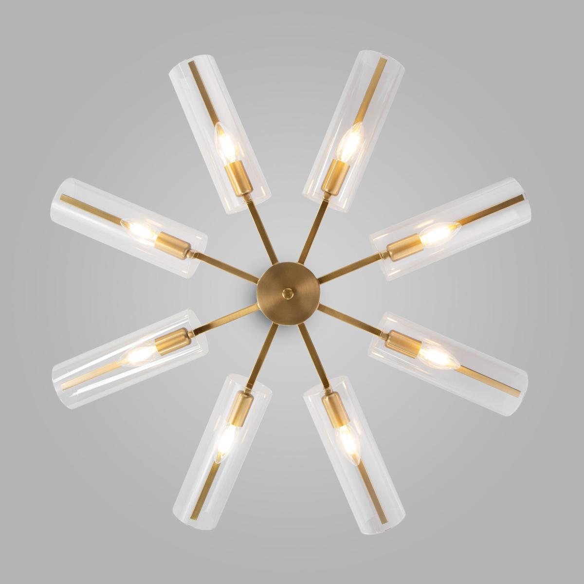 Люстра на штанге Eurosvet Trompeta 70144/8 латунь a060898 в Санкт-Петербурге