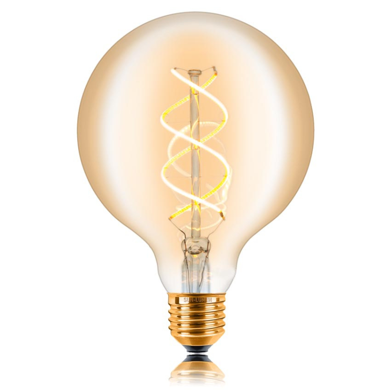 Лампа светодиодная филаментная диммируемая Sun Lumen E27 5W 2200K золотая 057-370 в Санкт-Петербурге