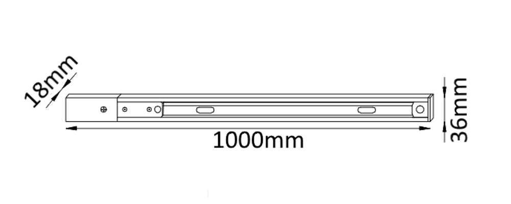 Шинопровод однофазный с питанием и заглушкой Crystal Lux CLT 0.11 CLT 0.11 01 L1000 BL в Санкт-Петербурге