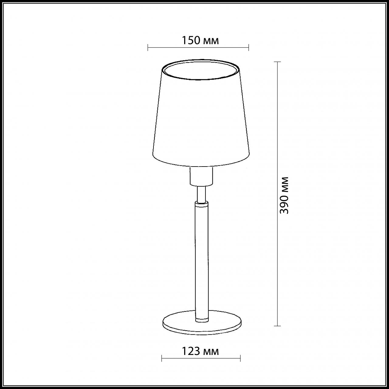 Настольная лампа Odeon Light Glen 2266/1T в Санкт-Петербурге