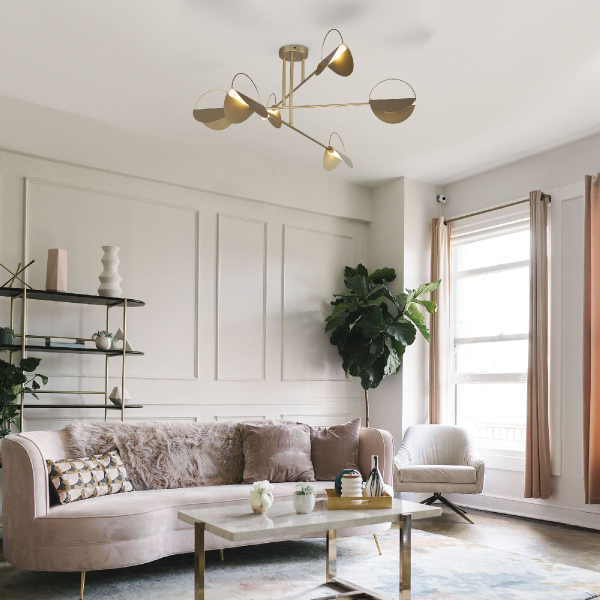 Потолочная люстра Eurosvet Grazia 70148/6 золото Smart a062038 в Санкт-Петербурге