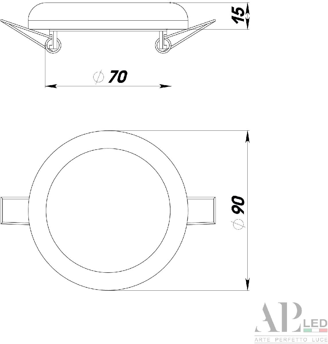 Встраиваемый светильник Arte Perfetto Luce Ingrid 3322.FAP222R/10W/4K в Санкт-Петербурге