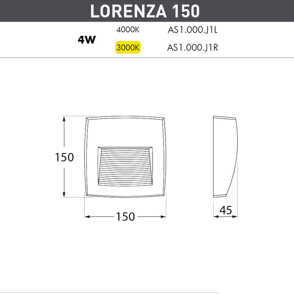 Уличный настенный светодиодный светильник Fumagalli Lorenza AS1.000.000.WXJ1L в Санкт-Петербурге